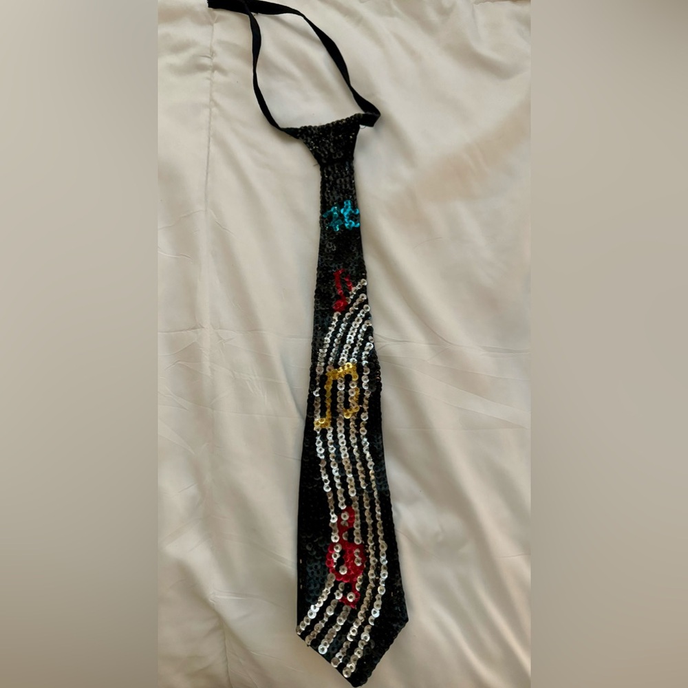 Vintage 1980s Sequin Necktie